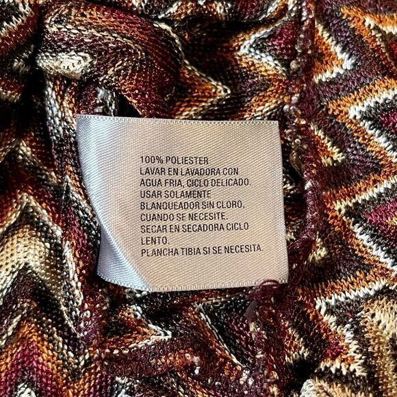 Worthington Petite Medium Chevron Tie Bottom Blouse - Picture 12 of 12